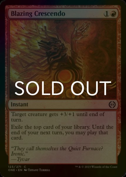 Photo1: [FOIL] Blazing Crescendo 【ENG】 [ONE-Red-C] (1)