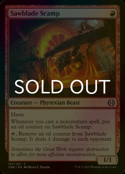Photo1: [FOIL] Sawblade Scamp 【ENG】 [ONE-Red-C] (1)