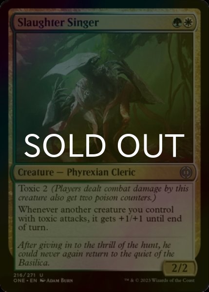 Photo1: [FOIL] Slaughter Singer 【ENG】 [ONE-Multi-U] (1)