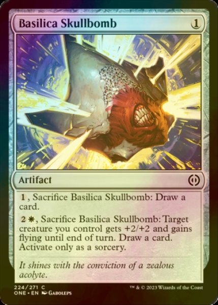 Photo1: [FOIL] Basilica Skullbomb 【ENG】 [ONE-Artifact-C] (1)