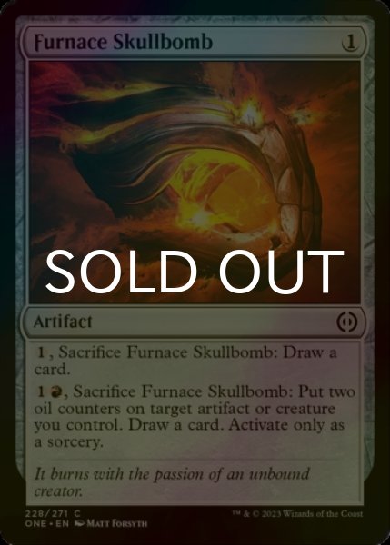 Photo1: [FOIL] Furnace Skullbomb 【ENG】 [ONE-Artifact-C] (1)