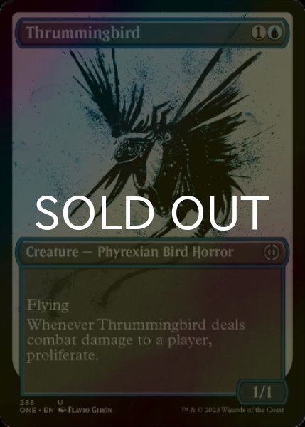 Photo1: [FOIL] Thrummingbird No.288 (Borderless) 【ENG】 [ONE-Blue-U] (1)