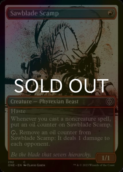 Photo1: [FOIL] Sawblade Scamp No.292 (Borderless) 【ENG】 [ONE-Red-C] (1)