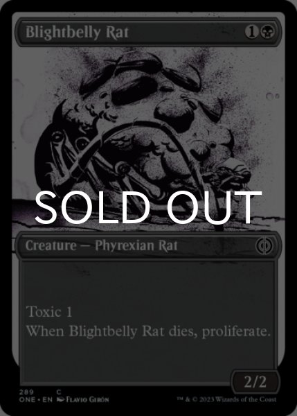 Photo1: Blightbelly Rat (Borderless) 【ENG】 [ONE-Black-C] (1)