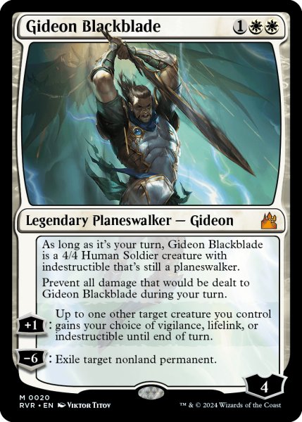 Photo1: Gideon Blackblade 【ENG】 [RVR-White-MR] (1)