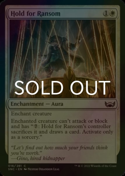 Photo1: [FOIL] Hold for Ransom 【ENG】 [SNC-White-C] (1)