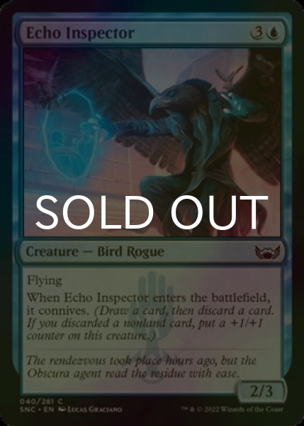 Photo1: [FOIL] Echo Inspector 【ENG】 [SNC-Blue-C] (1)
