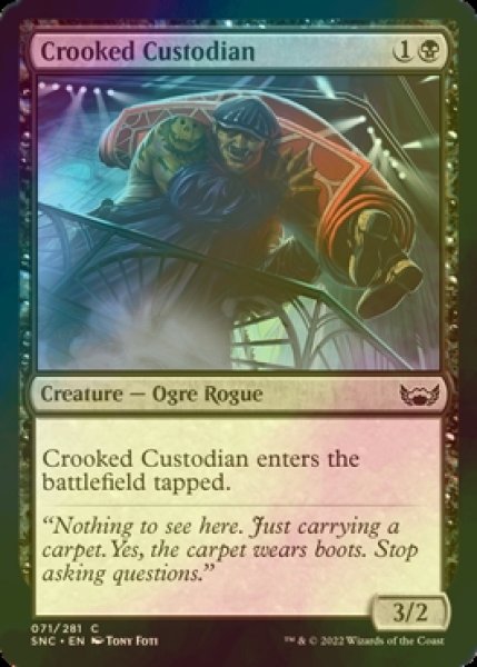 Photo1: [FOIL] Crooked Custodian 【ENG】 [SNC-Black-C] (1)