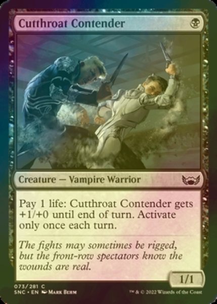 Photo1: [FOIL] Cutthroat Contender 【ENG】 [SNC-Black-C] (1)