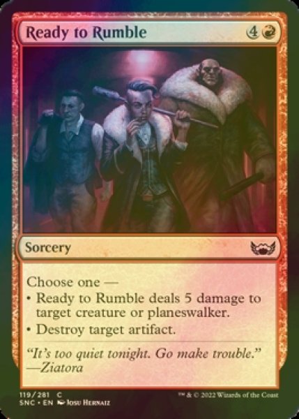 Photo1: [FOIL] Ready to Rumble 【ENG】 [SNC-Red-C] (1)