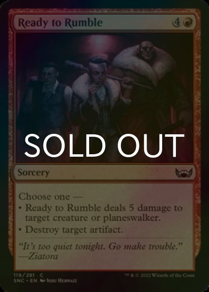 Photo1: [FOIL] Ready to Rumble 【ENG】 [SNC-Red-C] (1)