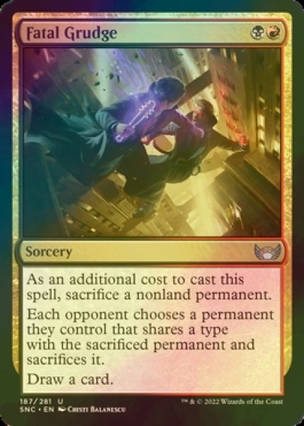 Photo1: [FOIL] Fatal Grudge 【ENG】 [SNC-Multi-U] (1)
