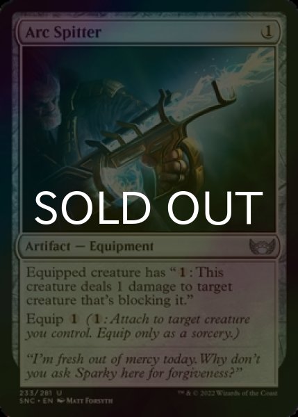 Photo1: [FOIL] Arc Spitter 【ENG】 [SNC-Artifact-U] (1)