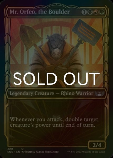 Photo1: [FOIL] Mr. Orfeo, the Boulder No.320 (Showcase) 【ENG】 [SNC-Multi-U] (1)