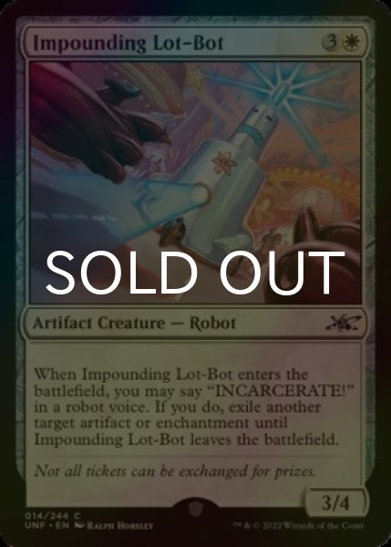 Photo1: [FOIL] Impounding Lot-Bot 【ENG】 [UNF-White-C] (1)