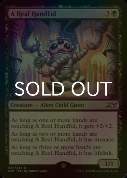 Photo1: [FOIL] A Real Handful 【ENG】 [UNF-Black-U] (1)