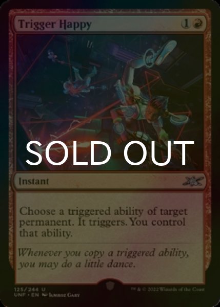 Photo1: [FOIL] Trigger Happy 【ENG】 [UNF-Red-U] (1)