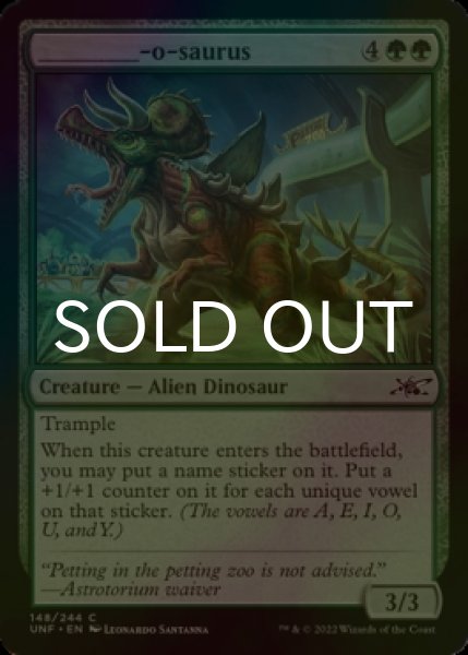 Photo1: [FOIL] ________-o-saurus 【ENG】 [UNF-Green-C] (1)