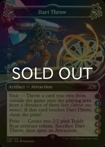 Photo1: [FOIL] Dart Throw ●(2)(3)●(5)(6) 【ENG】 [UNF-Artifact-C] (1)