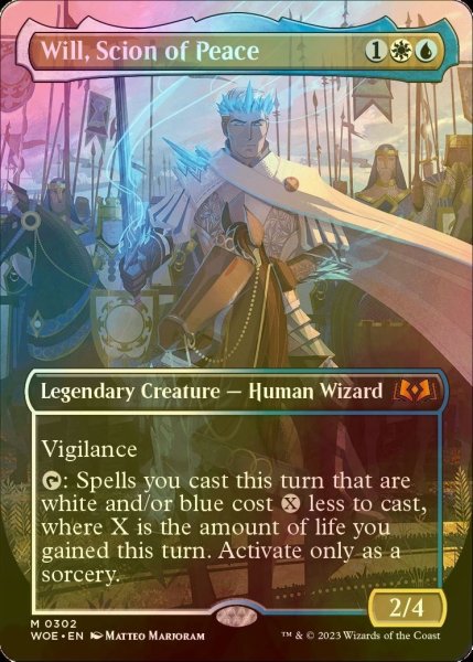 Photo1: [FOIL] Will, Scion of Peace (Borderless) 【ENG】 [WOE-Multi-MR] (1)