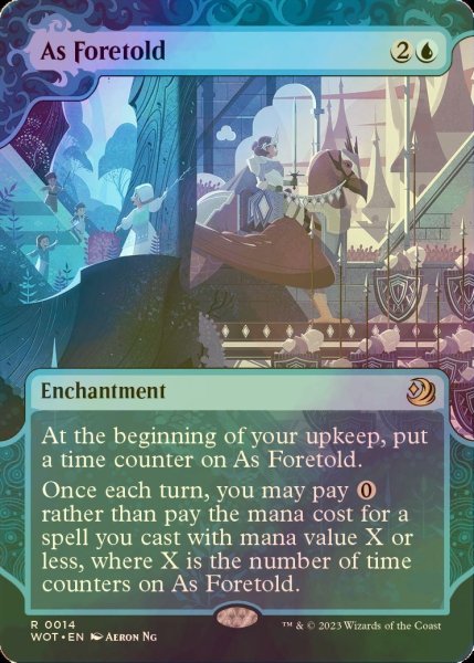 Photo1: [FOIL] As Foretold 【ENG】 [WOT-Blue-R] (1)