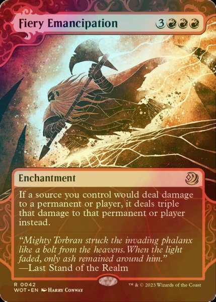 Photo1: [FOIL] Fiery Emancipation 【ENG】 [WOT-Red-R] (1)